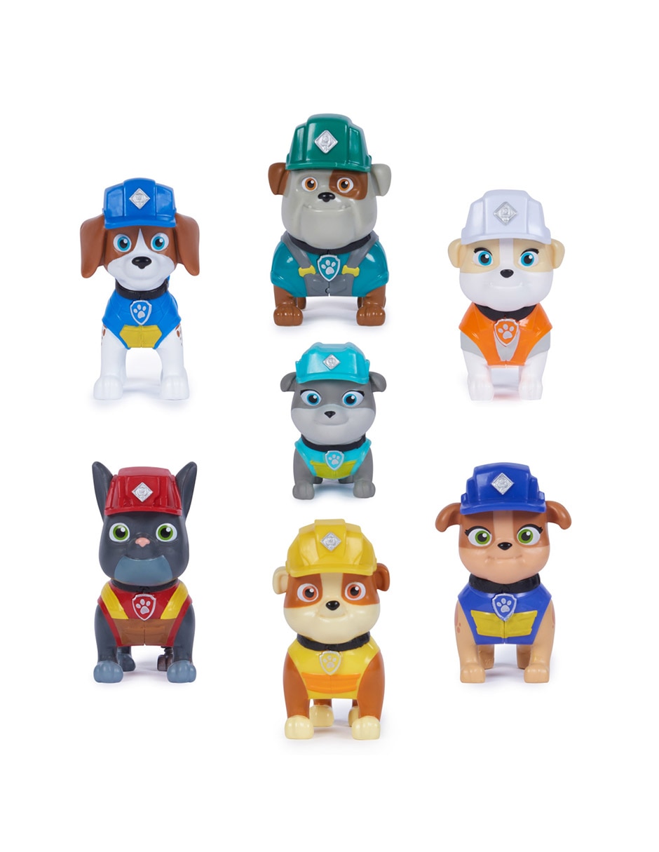 Set figuras acción articulada Paw Patrol Rubble 4