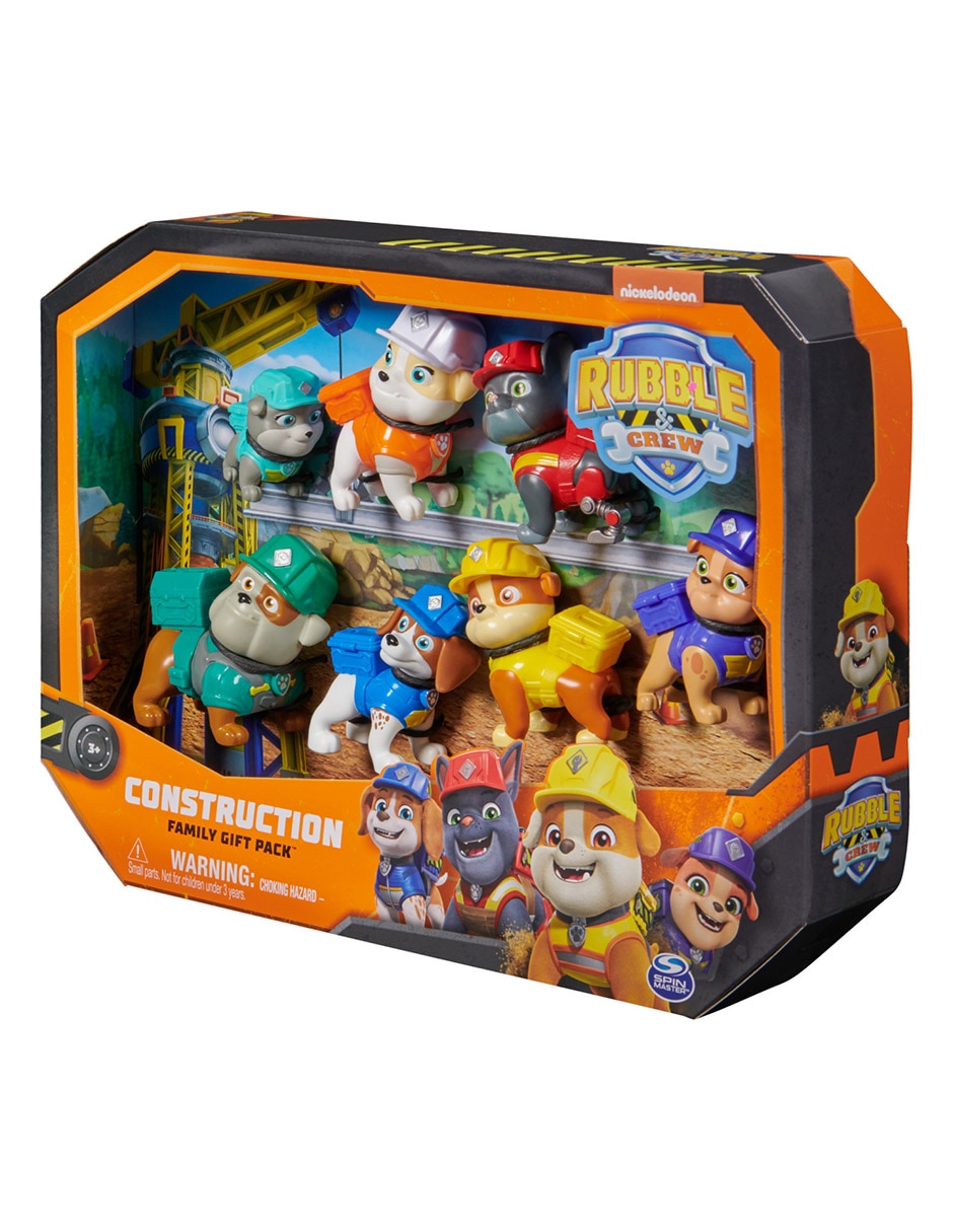 Set figuras acción articulada Paw Patrol Rubble 5