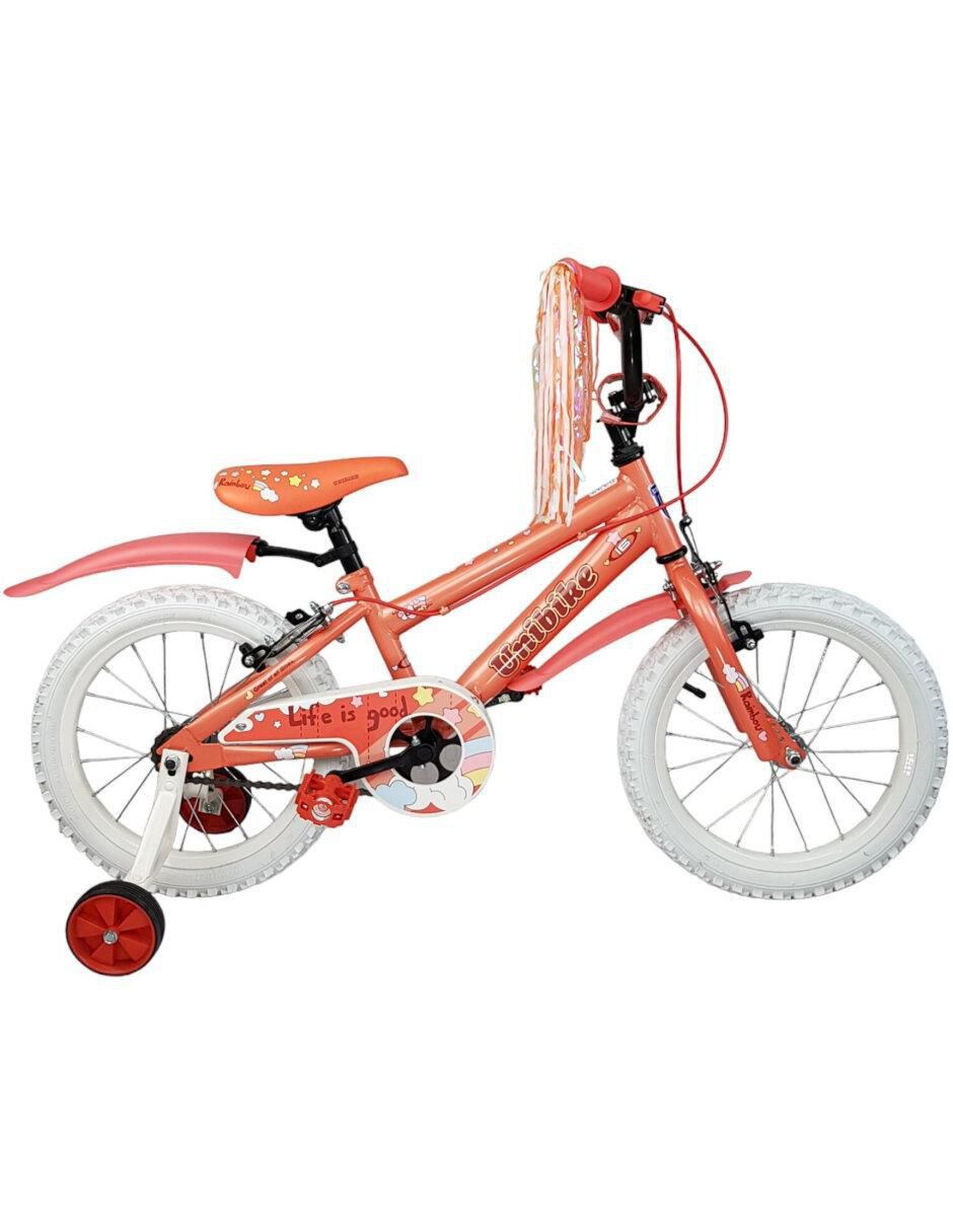 Bicicleta infantil rodada 16 rainbow para niña 2