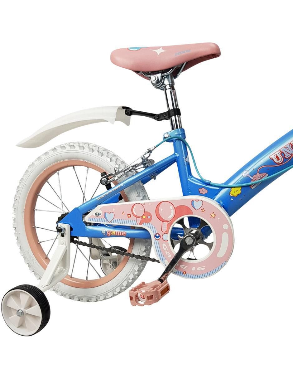 Bicicleta infantil rodada 16 game para niña 5