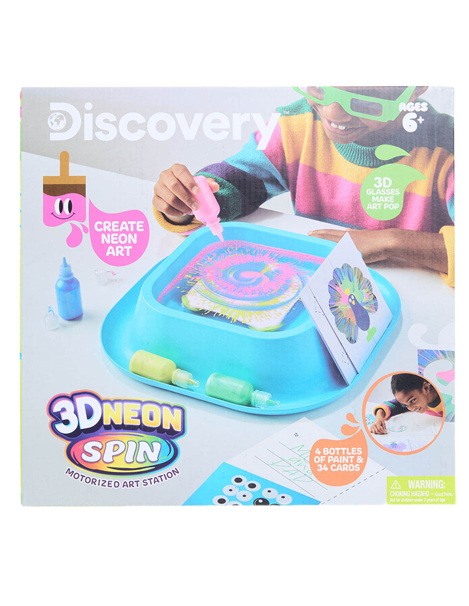 3D Neon Spin Motorized Art Station juego arte y manualidades unisex 3D Neon Spin Motorized Art Station juego arte y manualidades unisex