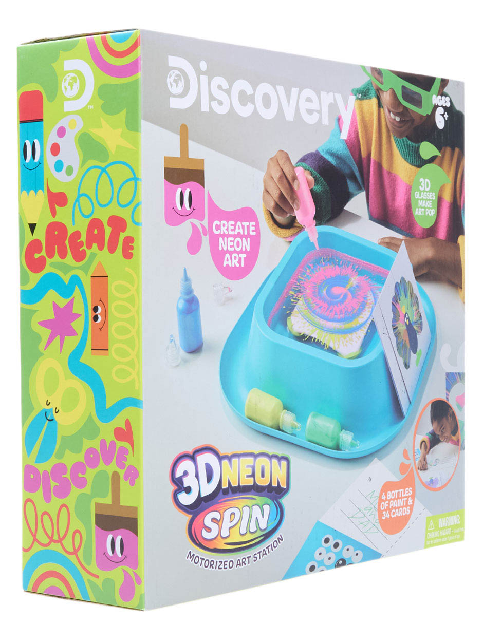3D Neon Spin Motorized Art Station juego arte y manualidades unisex 2