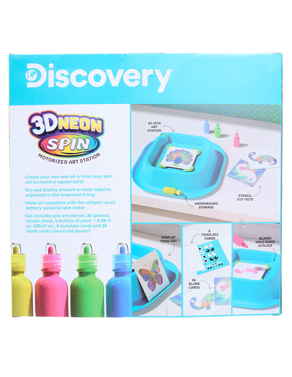 3D Neon Spin Motorized Art Station juego arte y manualidades unisex 4