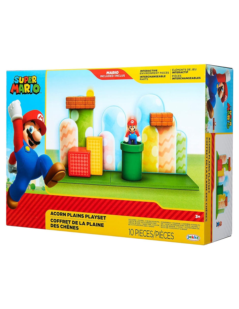 Set figuras acción articulada Super Mario Mario Bros con movimiento 3