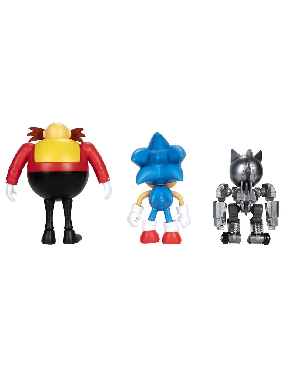 Set figuras acción articulada Sonic Dr. Eggman, Mecha Sonic y Sonic collectors 4