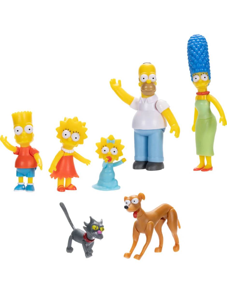 Set figuras acción The Simpsons La Familia 3