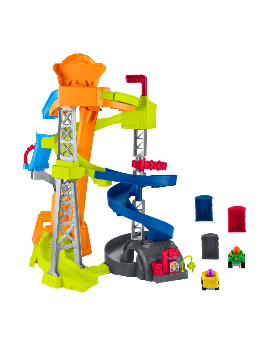 Wheelies Pista De Carreras Y Choques Little People juego didáctico infantil unisex 3