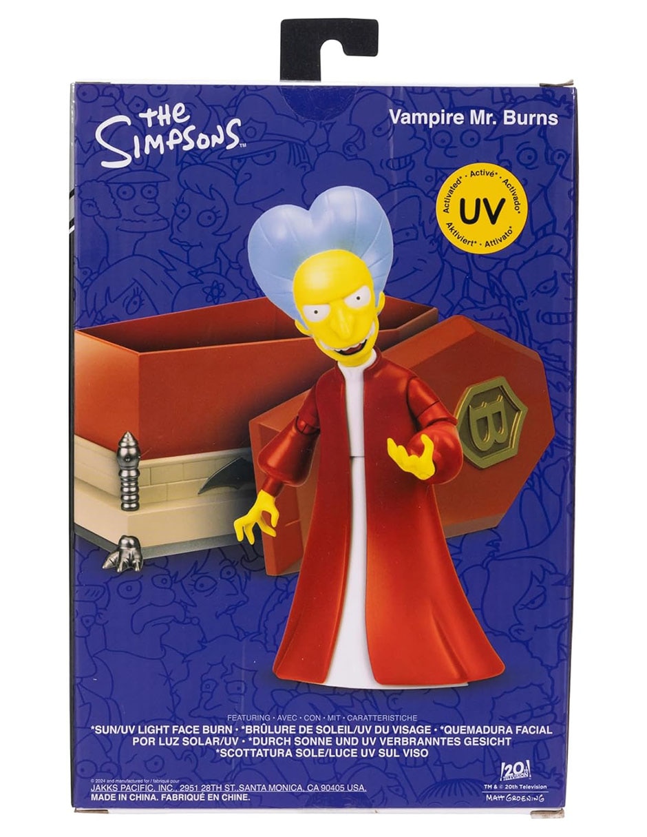 Figura de acción The Simpsons Vampire Mr. Burns collectors con movimiento 6