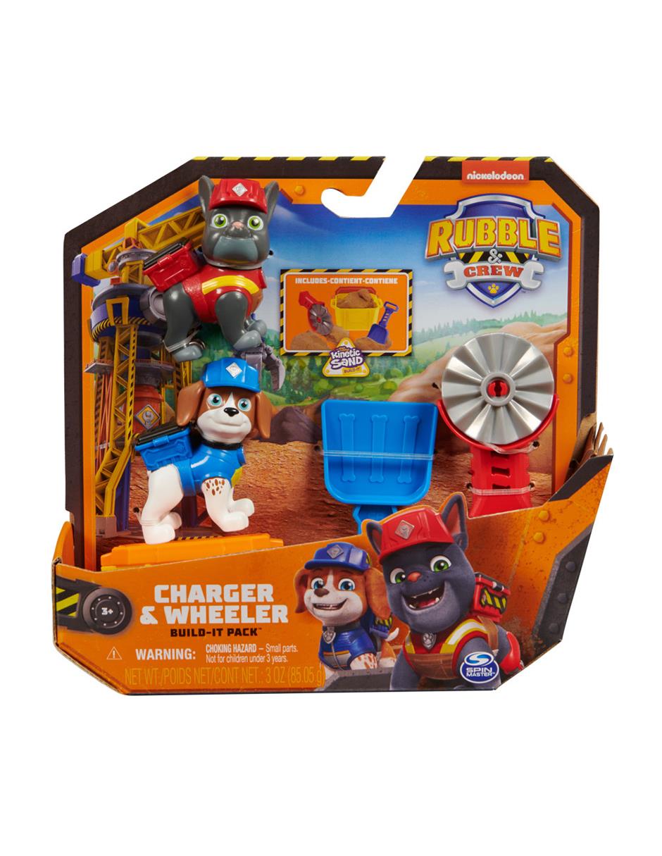 Set figuras acción articulada Paw Patrol Rubble & Mix 5