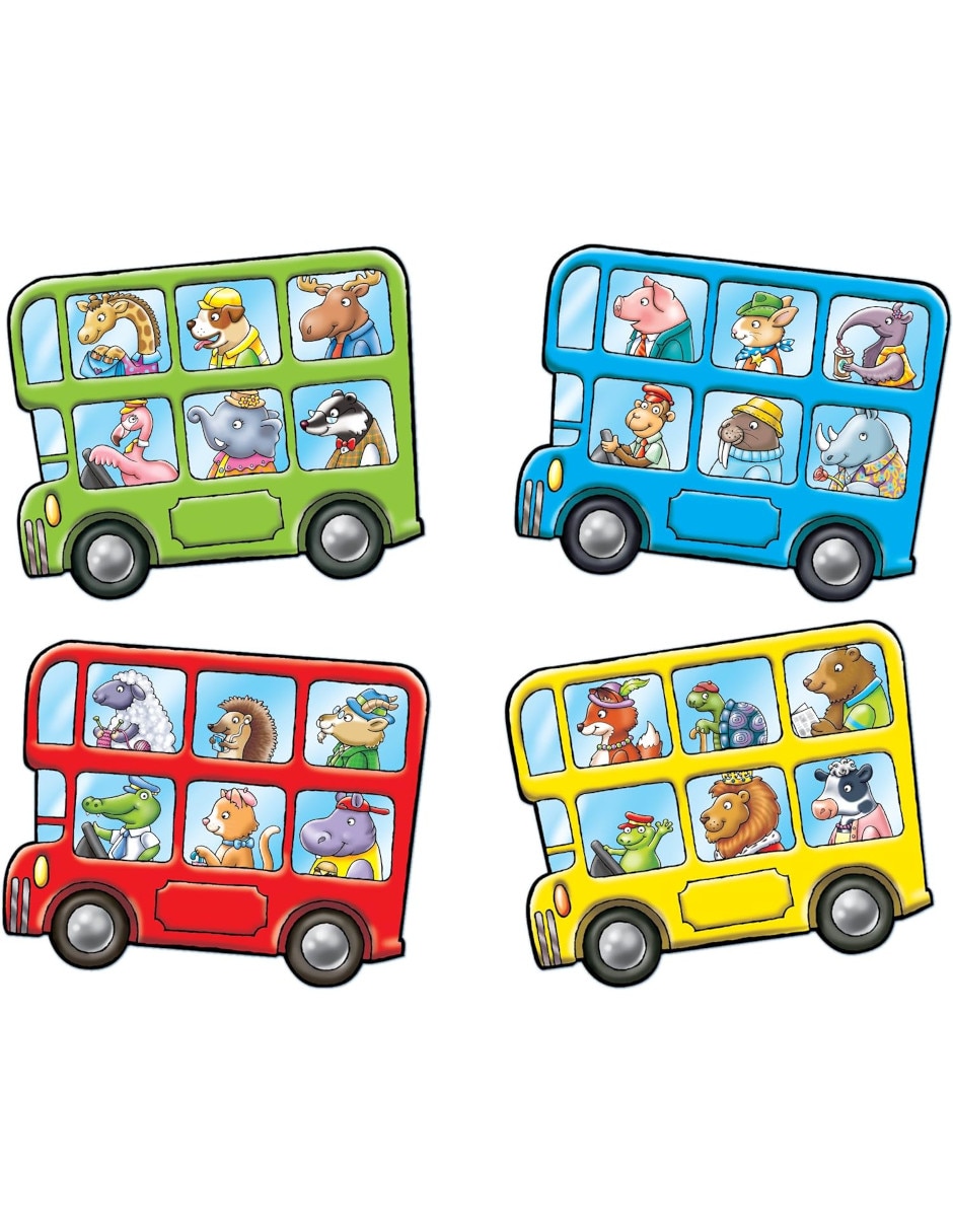 Mini juego de viaje Little Bus Lotto 2