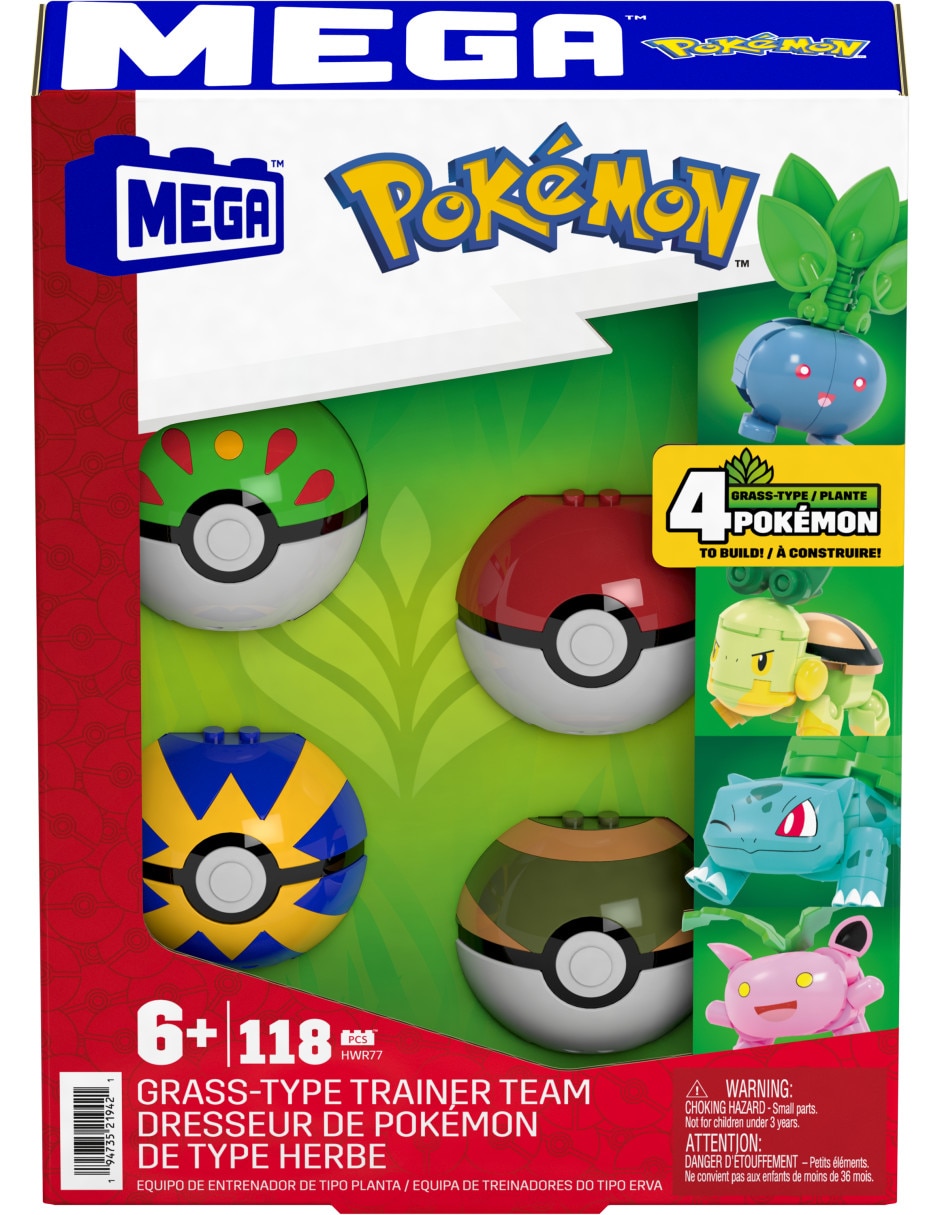 Pokémon Colección Equipo de Pokémon tipo planta HWR77 5