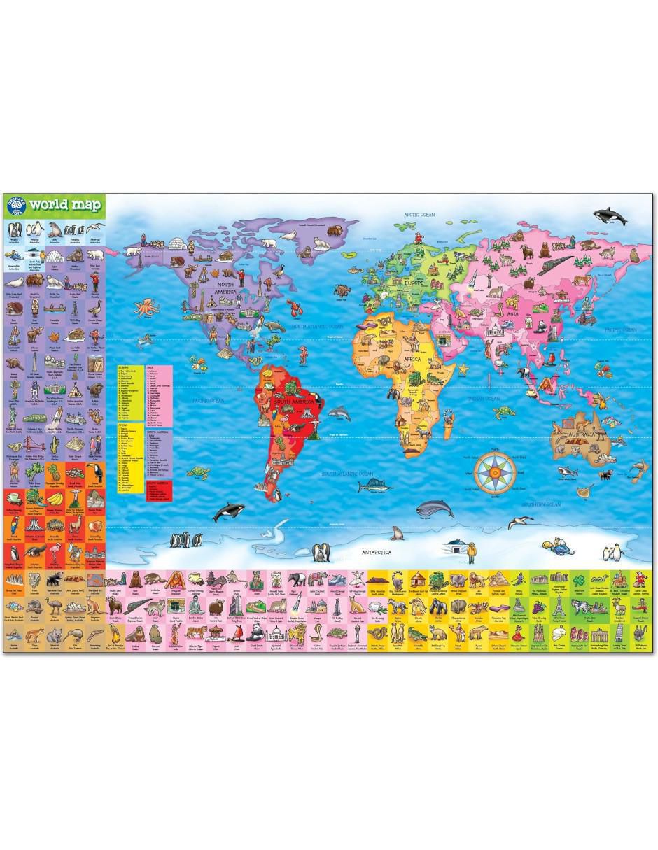 Rompecabezas World Map 150 piezas 3