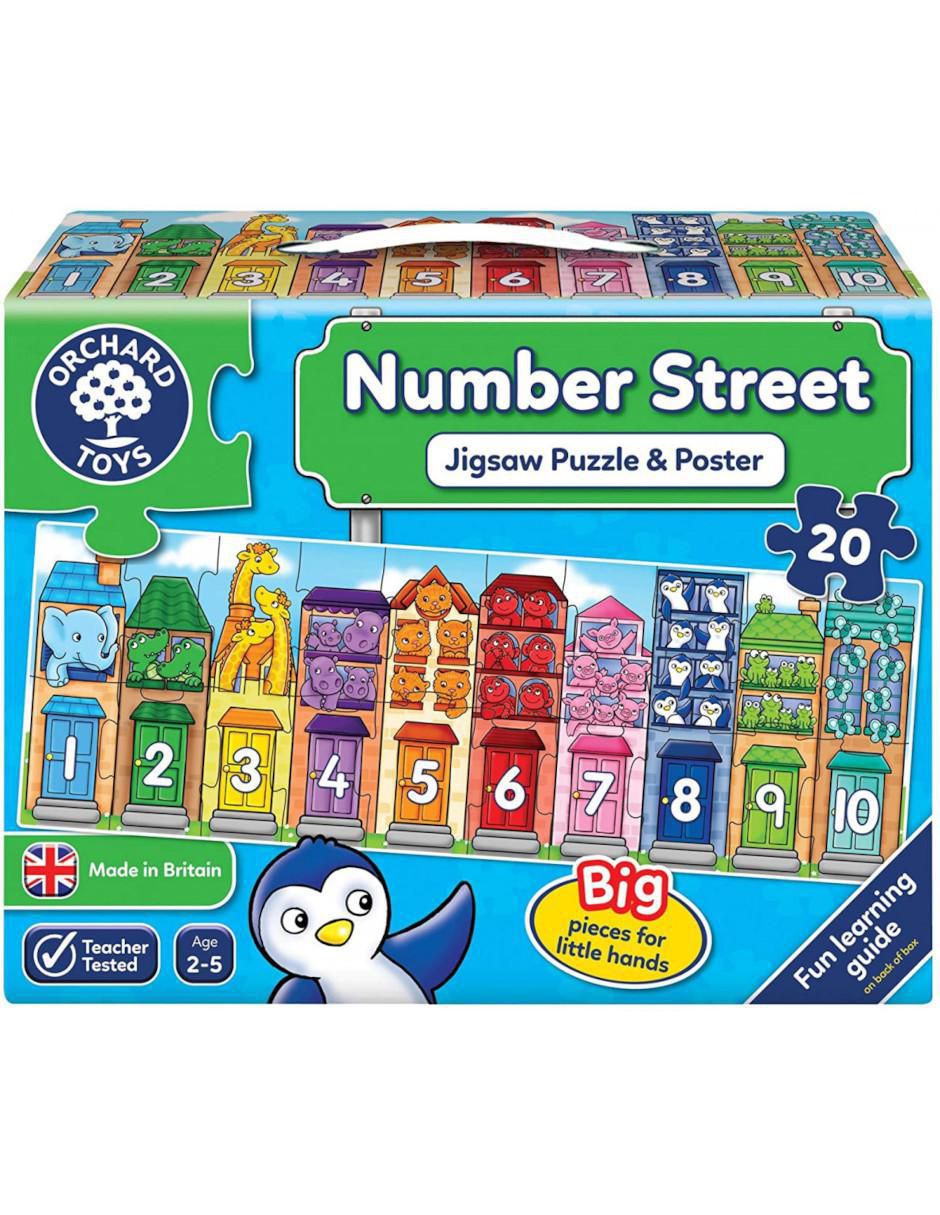 Rompecabezas Number Street 20 piezas Rompecabezas Number Street 20 piezas