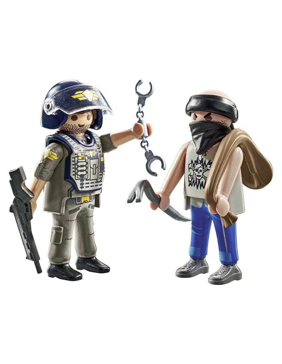 Playmobil Pm Duo Pack Policía con Ladrón 71505 Toys 