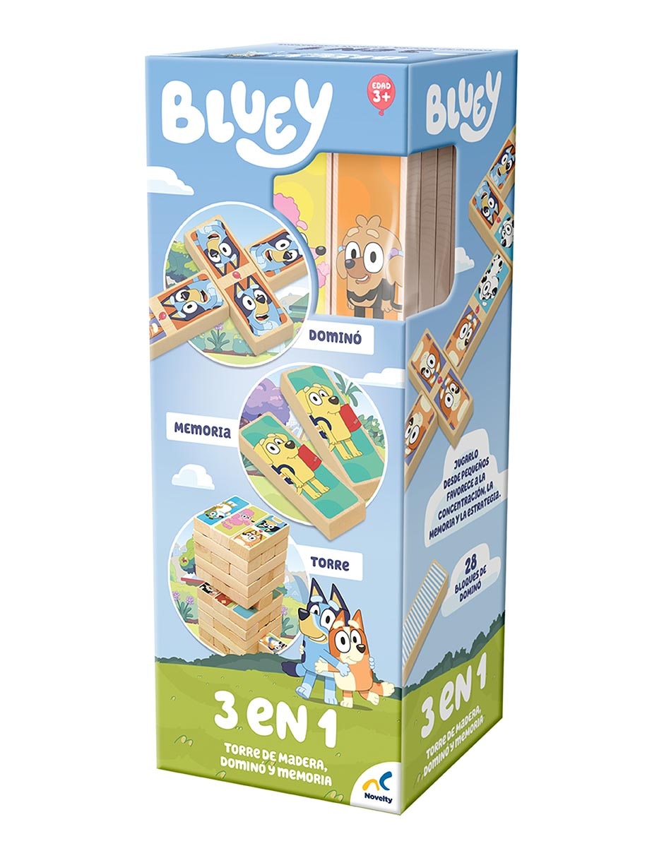 Torre de madera 3 en 1 Bluey 2