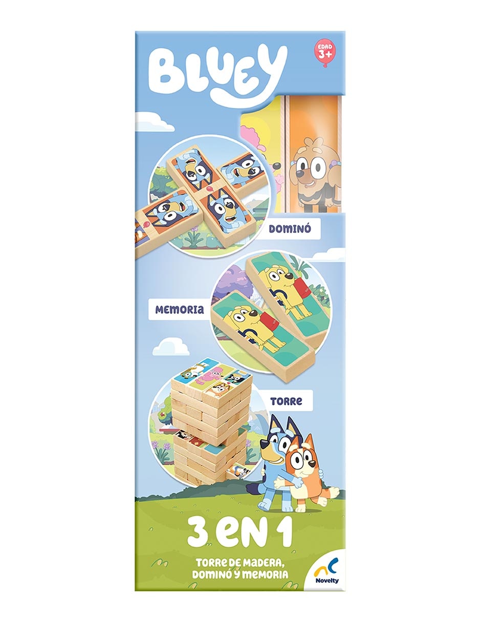 Torre de madera 3 en 1 Bluey 3