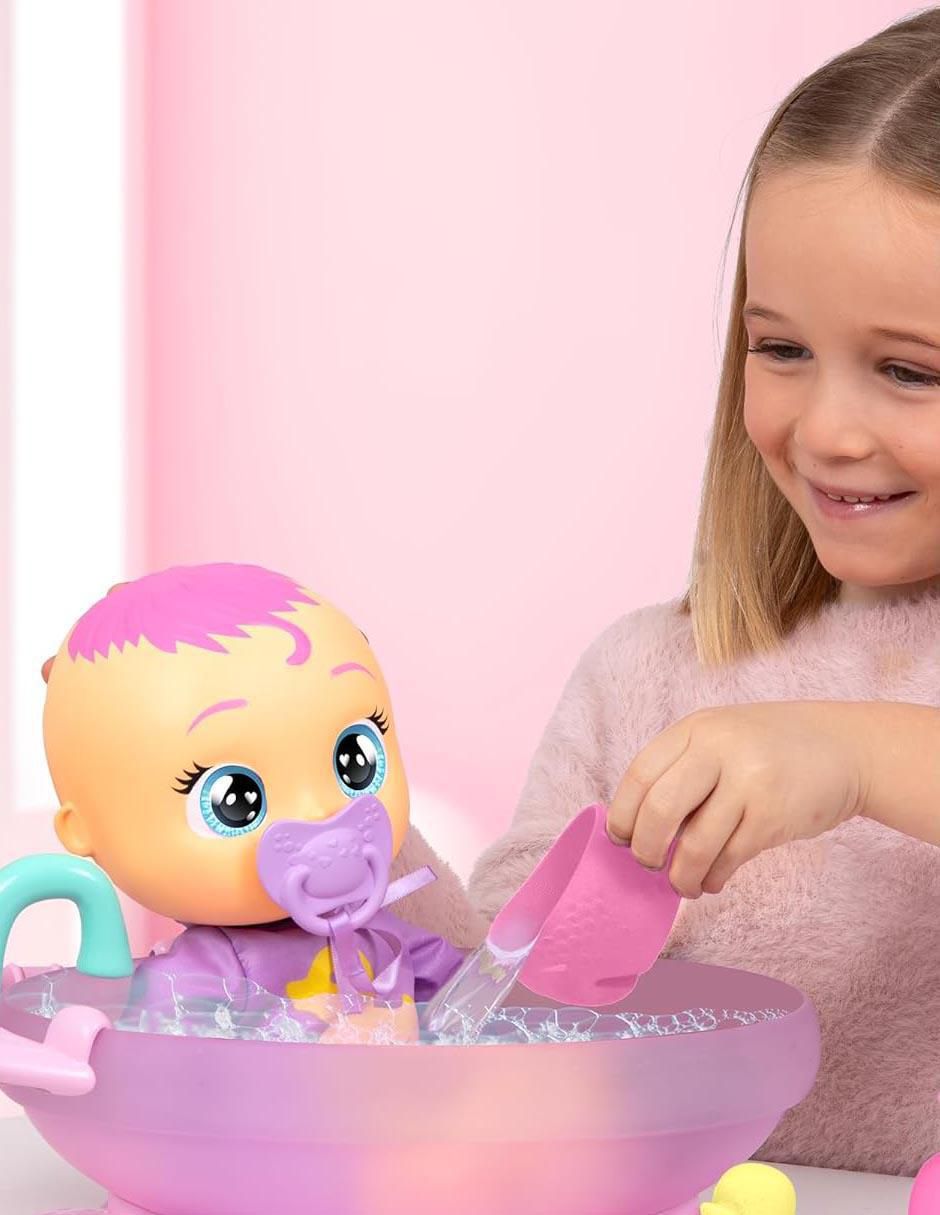 Muñeca Bebés Llorones Mi Primer Baño 2