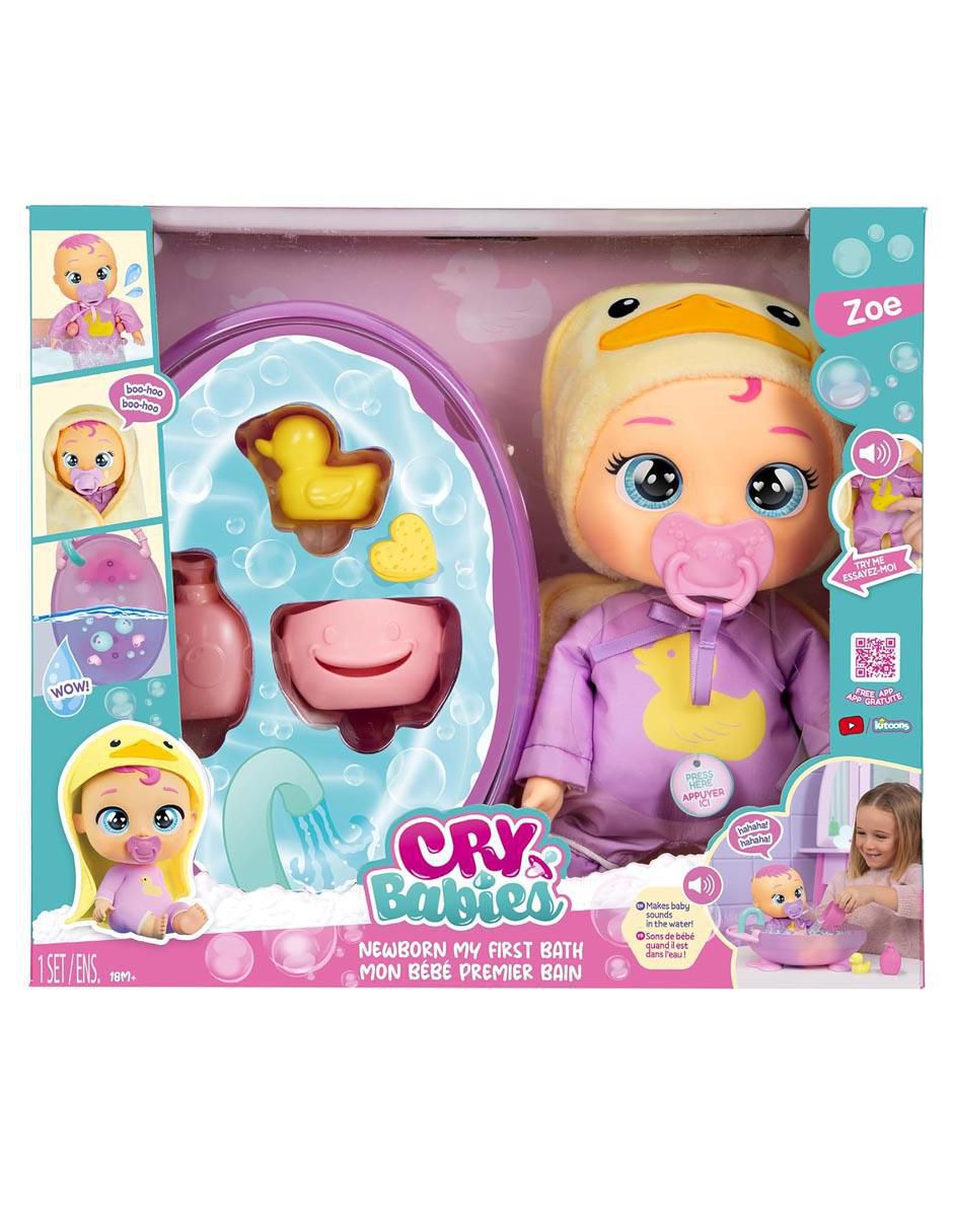 Muñeca Bebés Llorones Mi Primer Baño 3