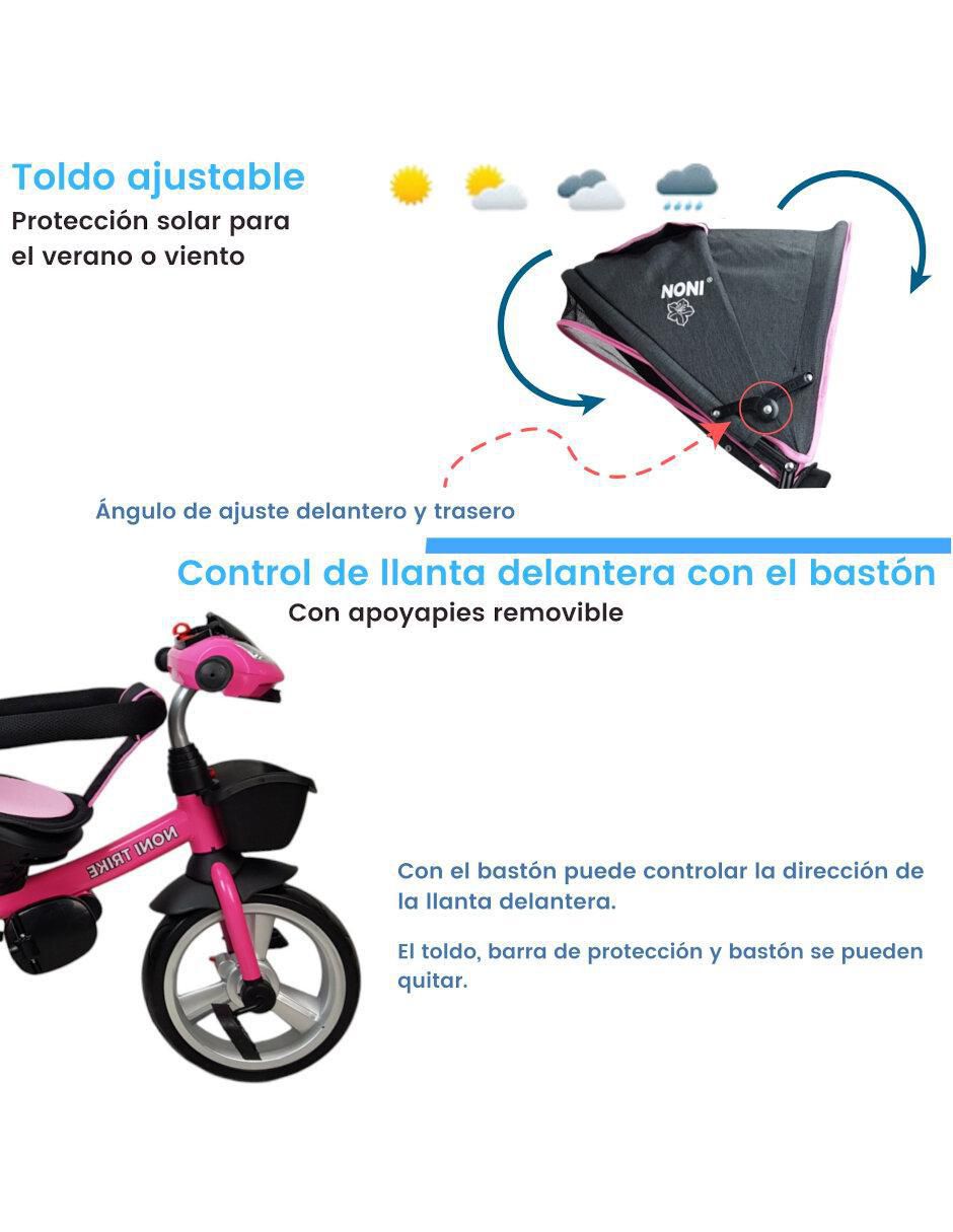 Triciclo the baby shop "rodada" 10 asiento 360 con luz y sonido "para" unisex