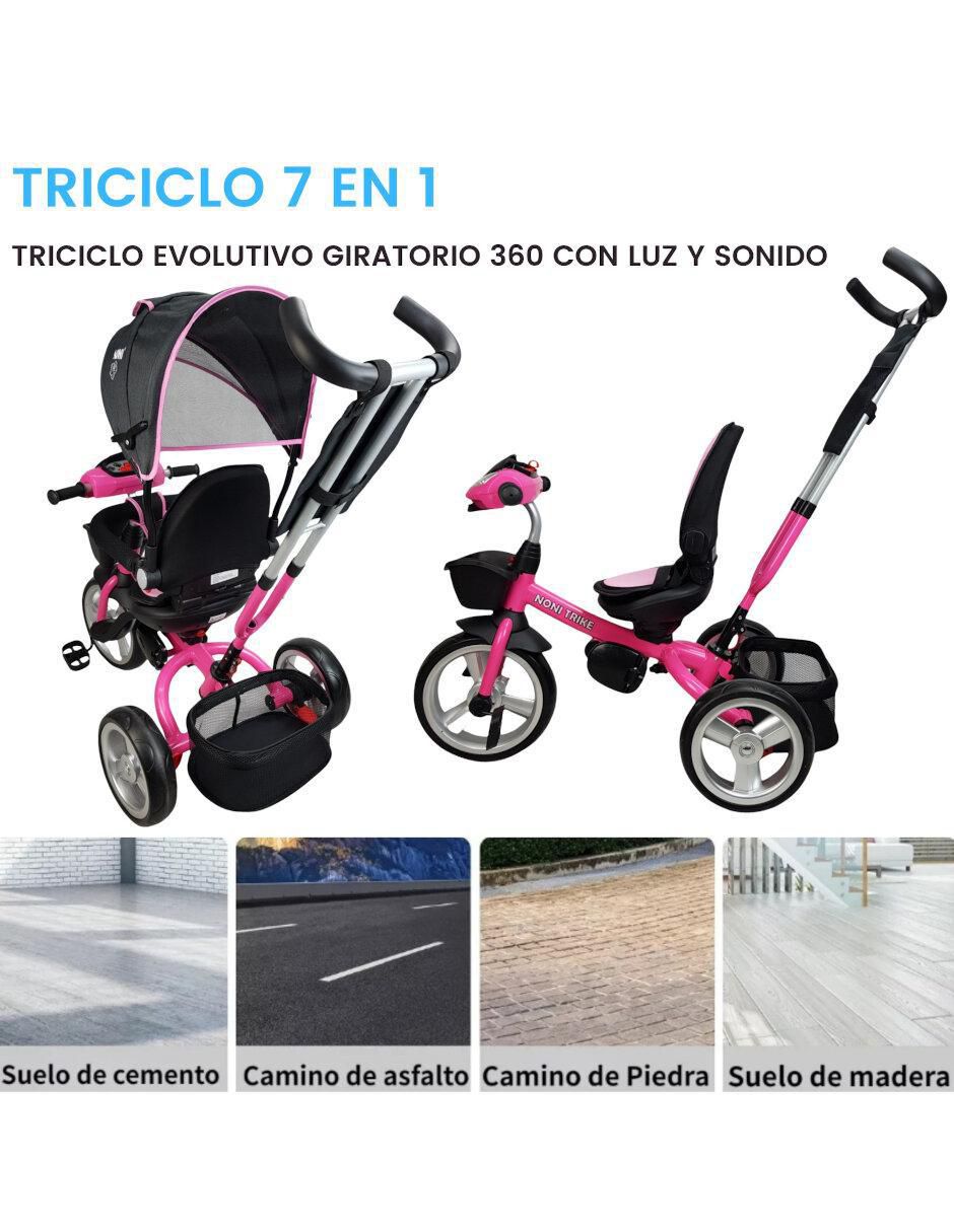 Triciclo the baby shop "rodada" 10 asiento 360 con luz y sonido "para" unisex