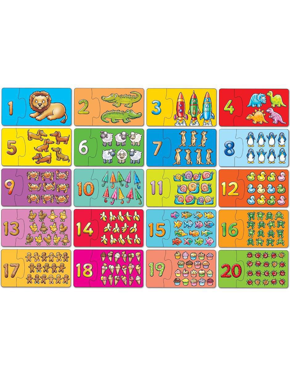 Rompecabezas Números 20 piezas 2