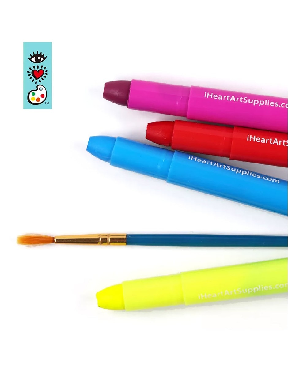 Acuarelas Pastel textura Cremosa + Pincel 3