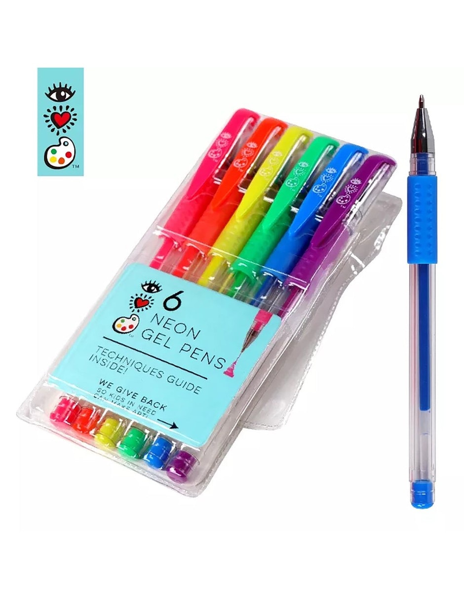 Bolígrafos de gel neón 3