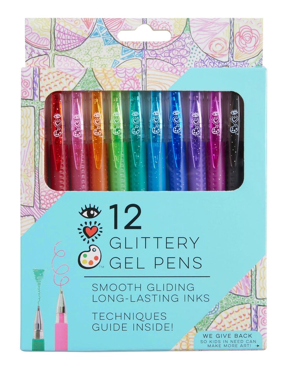Bolígrafos de gel con purpurina
