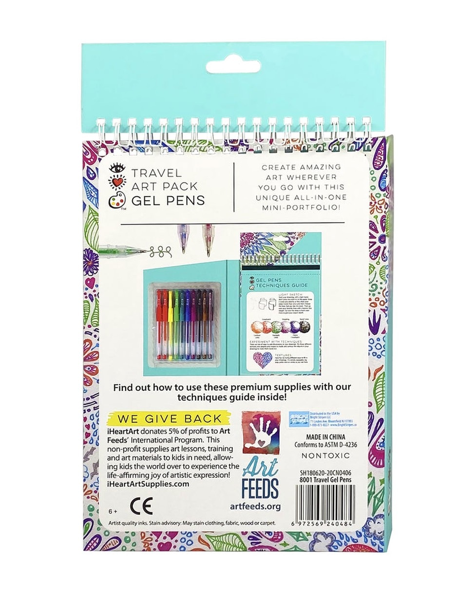 Travel Art Pack bolígrafos de gel iHeartart 3