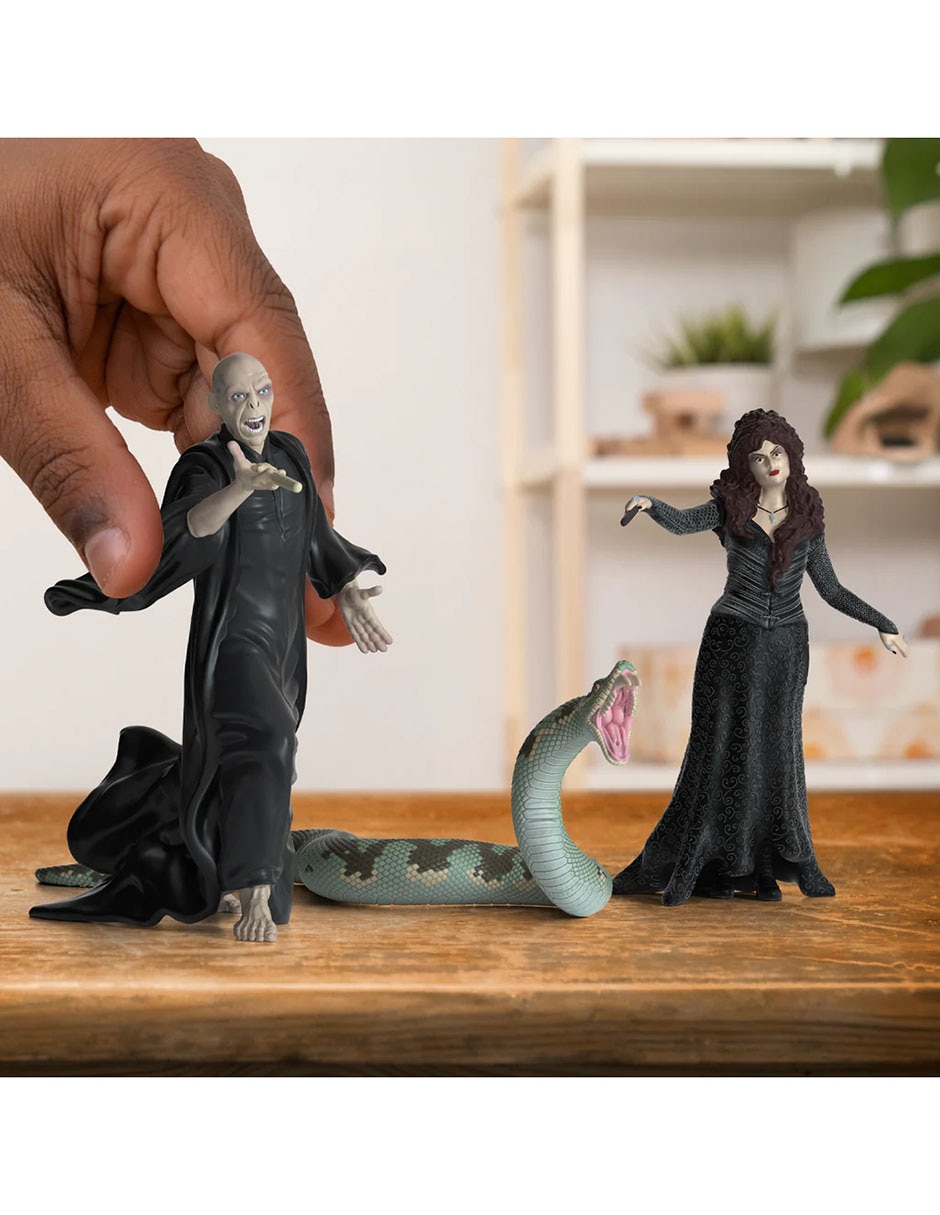 Figura de animales Harry Potter Voldemort, Bellatrix y Nagini collectors 2