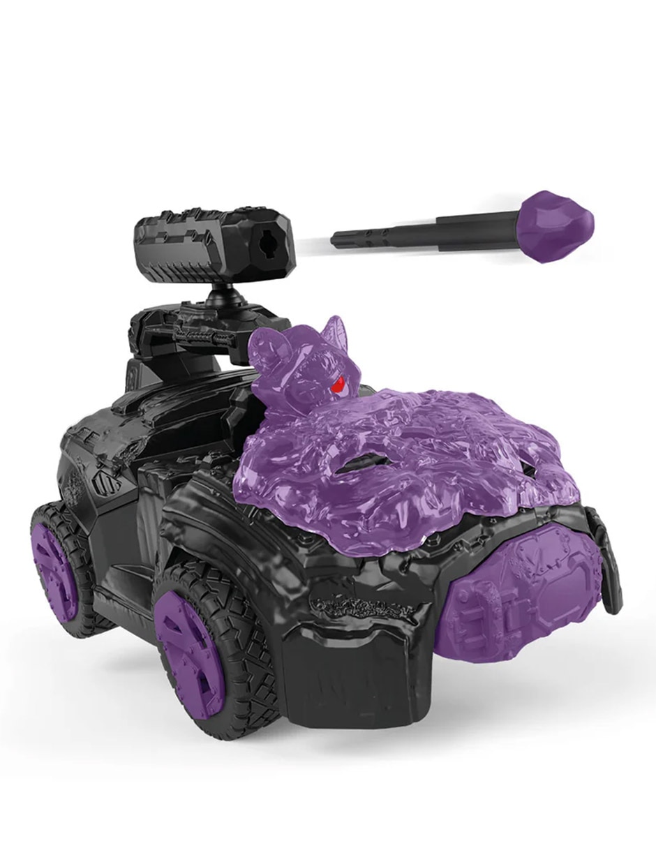 Monster truck crashmobil de sombra con minicriatura