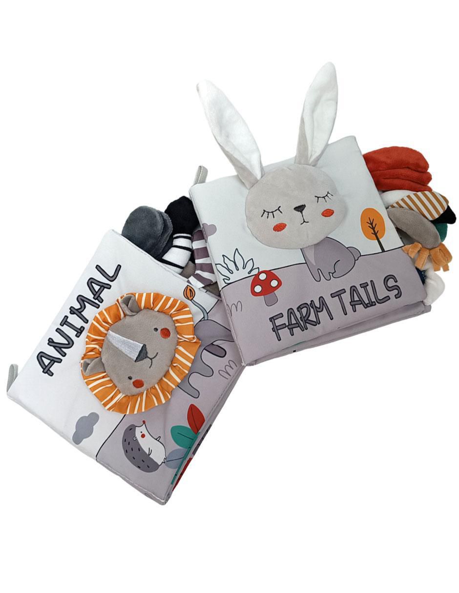 Juego didáctico Set de 2 libros con texturas interactivos
