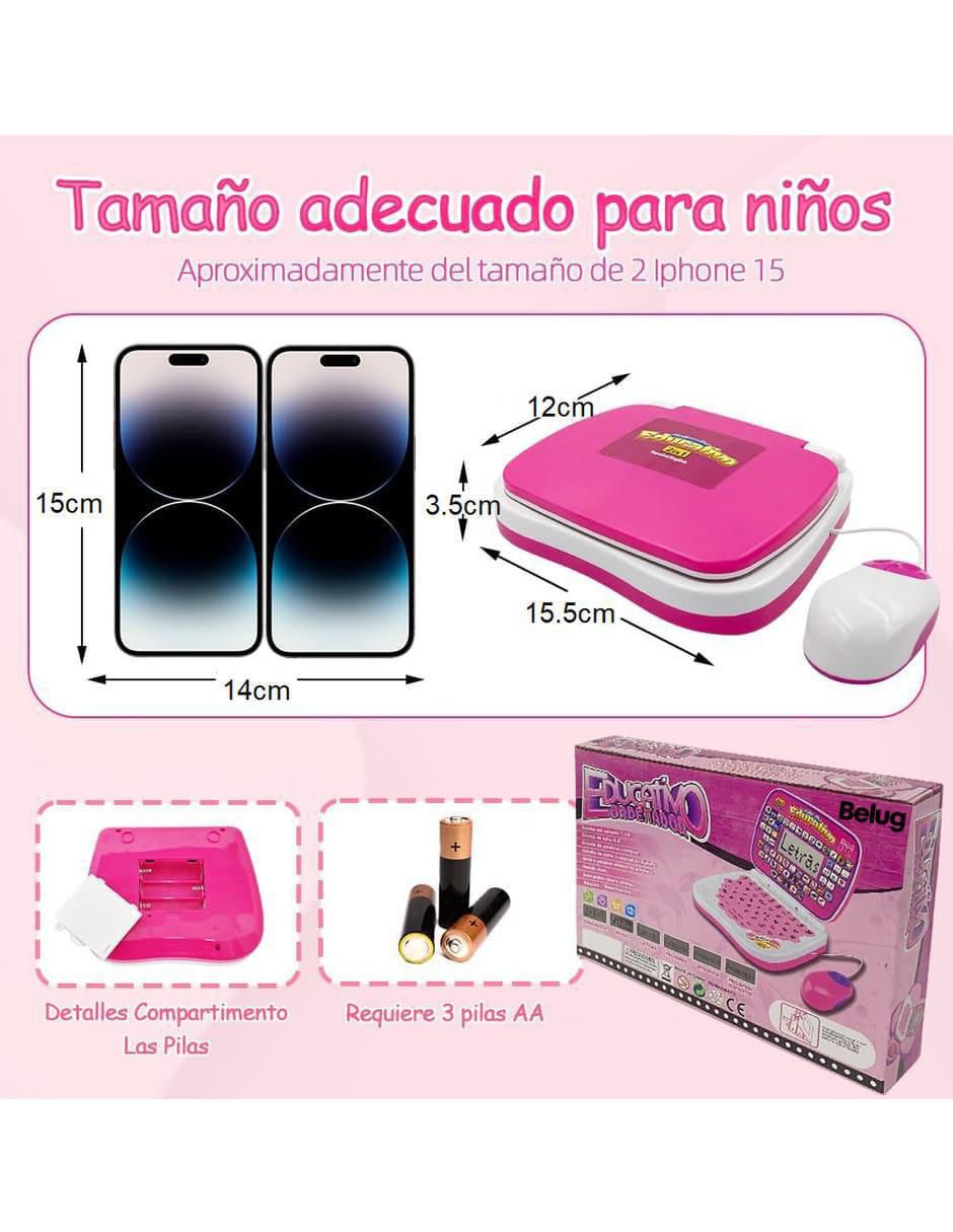 Mini Laptop Interactiva juego musical para bebé niña Liverpool