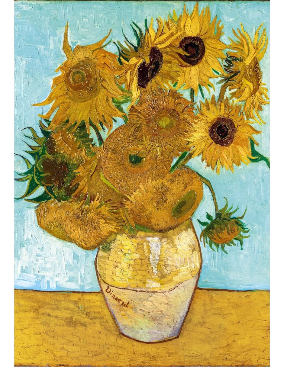 Rompecabezas Van Gogh: Doce Girasoles 1000 piezas 2