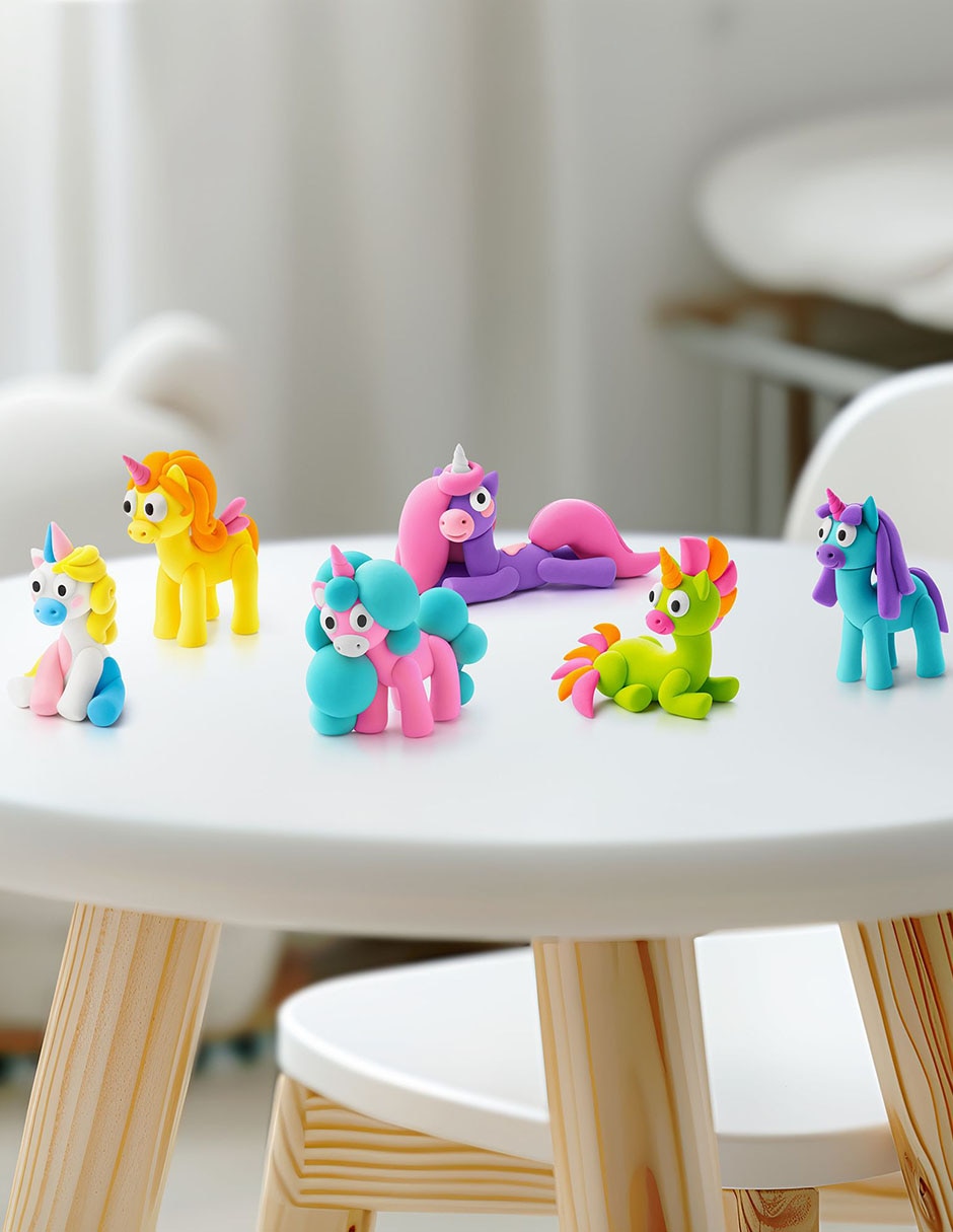 Set De Arcilla Para Moldear Unicornios 4