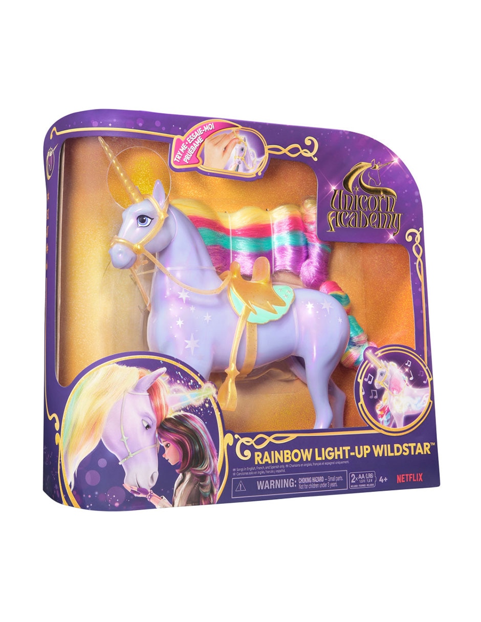 Muñeca Unicorn Academy Rainbow Light-Up Wildstar 6