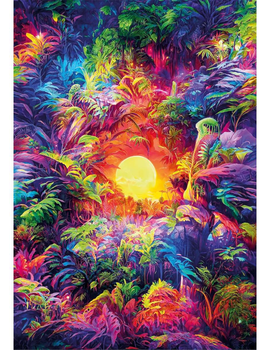 Rompecabezas Colorboom Psychedelic Jungle 500 piezas 2