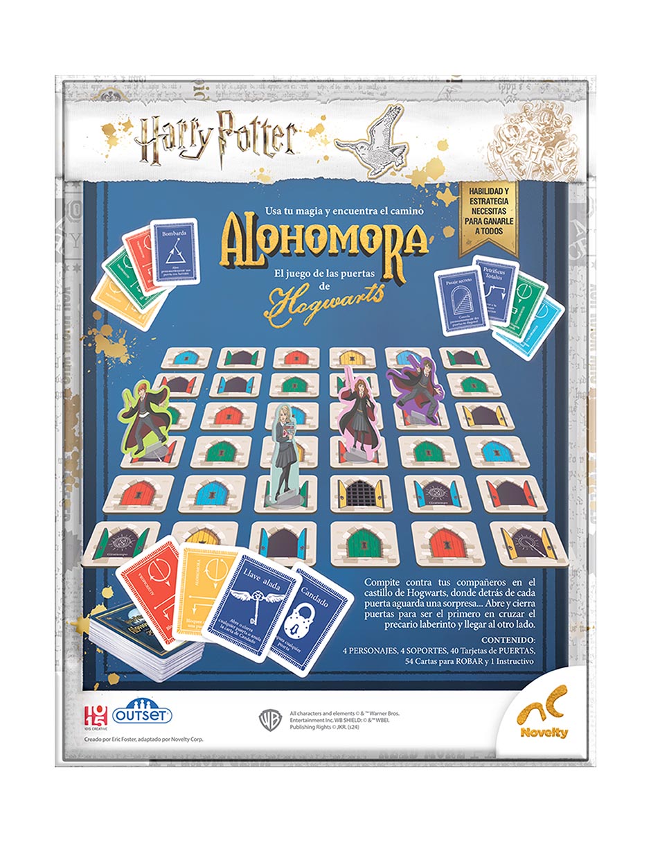 Alohomora el juego de las puertas de Hogwarts Harry Potter 4