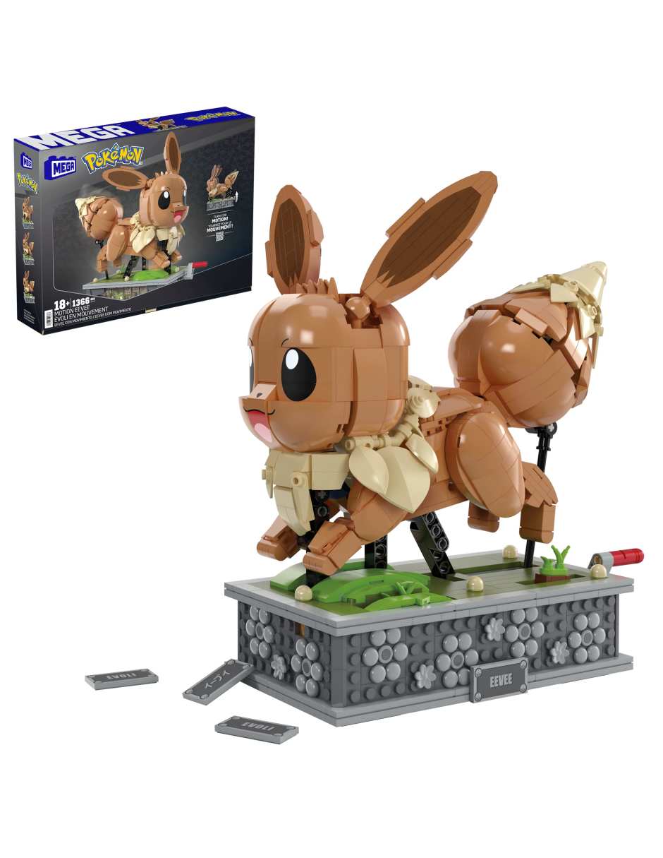 Mattel Mega Pokémon juguete de construcción Eevee con movimiento HTH71