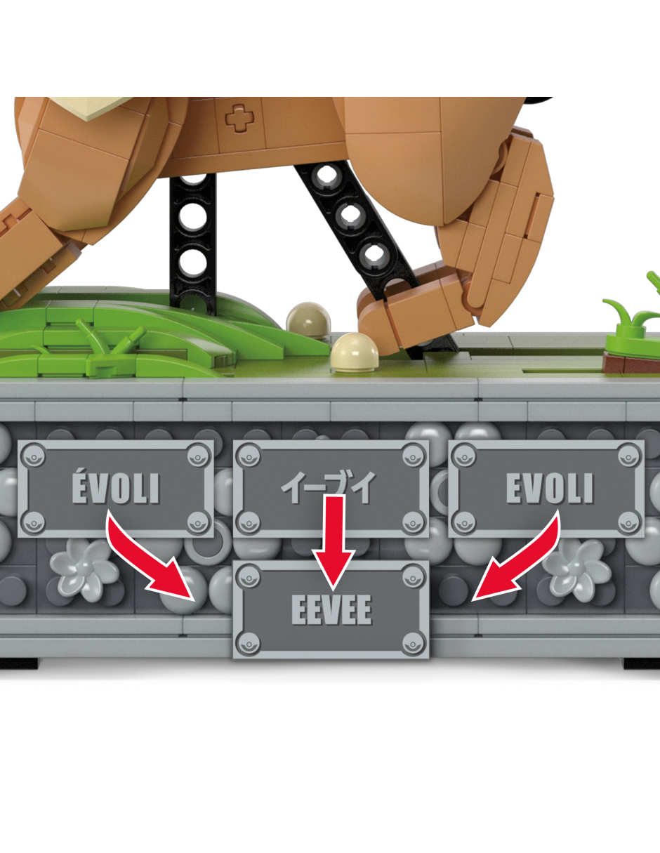 Mattel Mega Pokémon juguete de construcción Eevee con movimiento HTH71 3