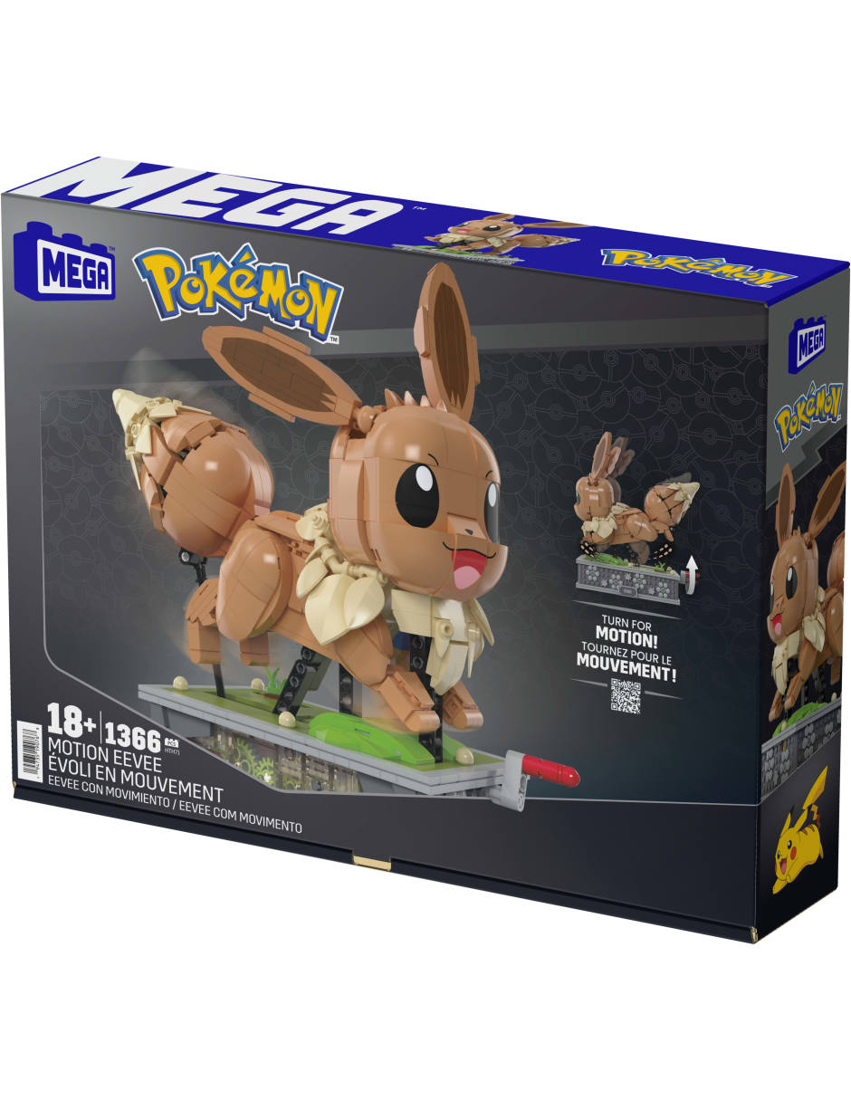 Mattel Mega Pokémon juguete de construcción Eevee con movimiento HTH71 4