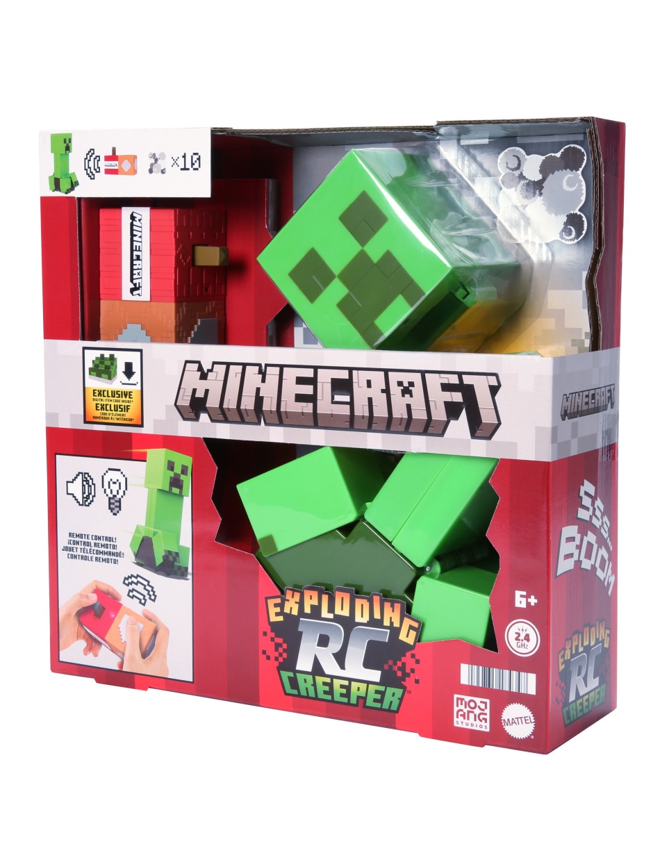 Figura de accion articulada Minecraft Mattel con movimiento luz y sonido Liverpool