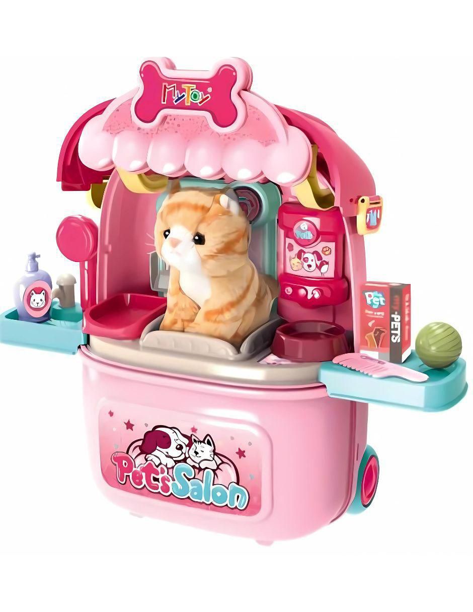 Mochila Salón Porta Mascota juego de rol para niños 1