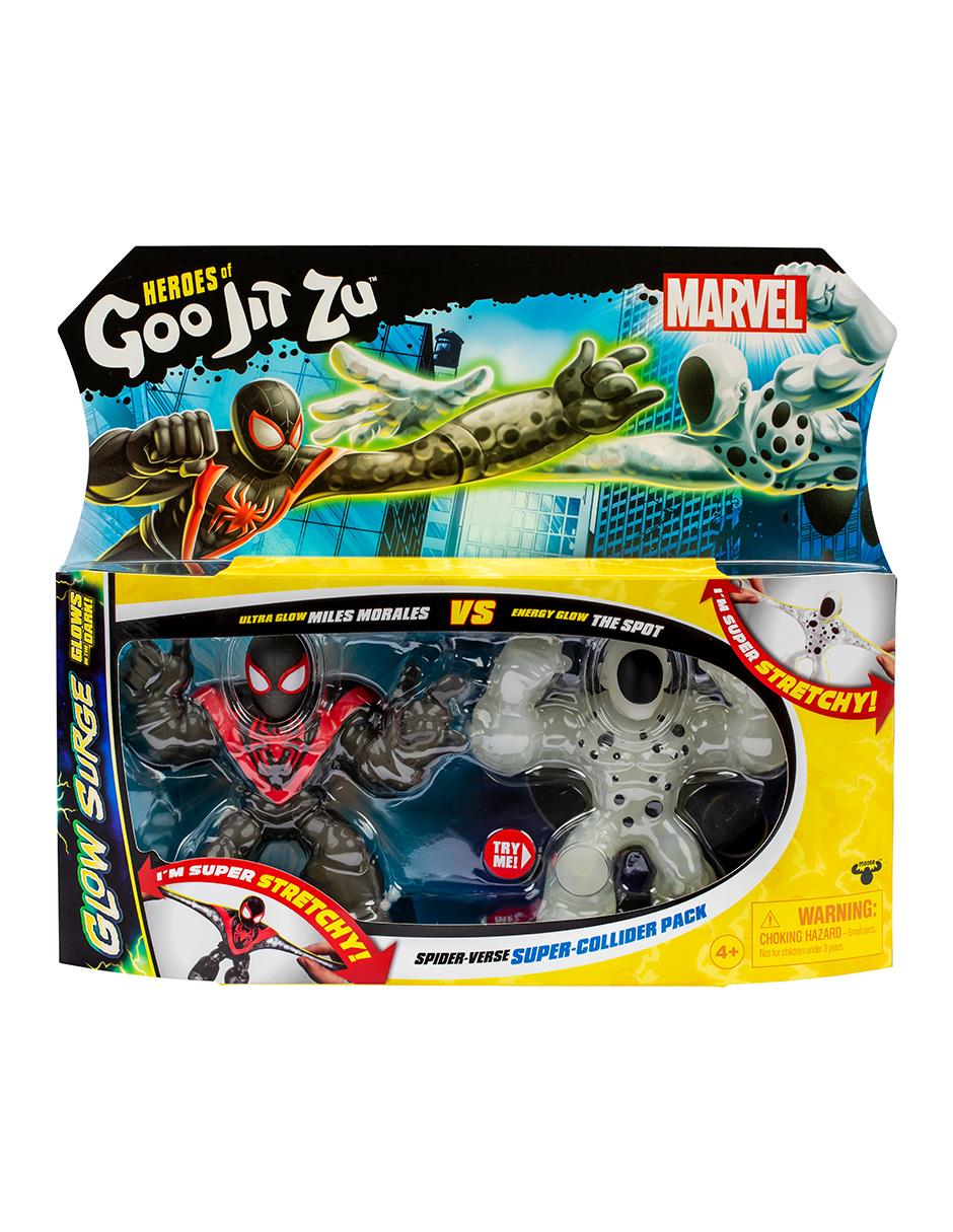 Set figuras acción Marvel Spider-Man Homemade Suit glow elástico 2