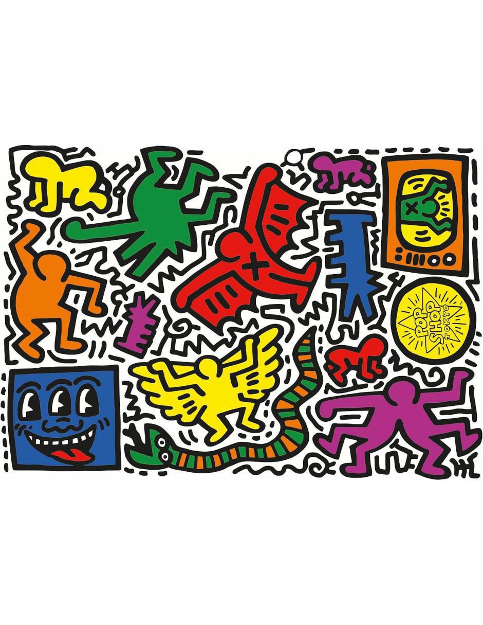 Rompecabezas Abstracto Keith Haring 2 1000 piezas 2