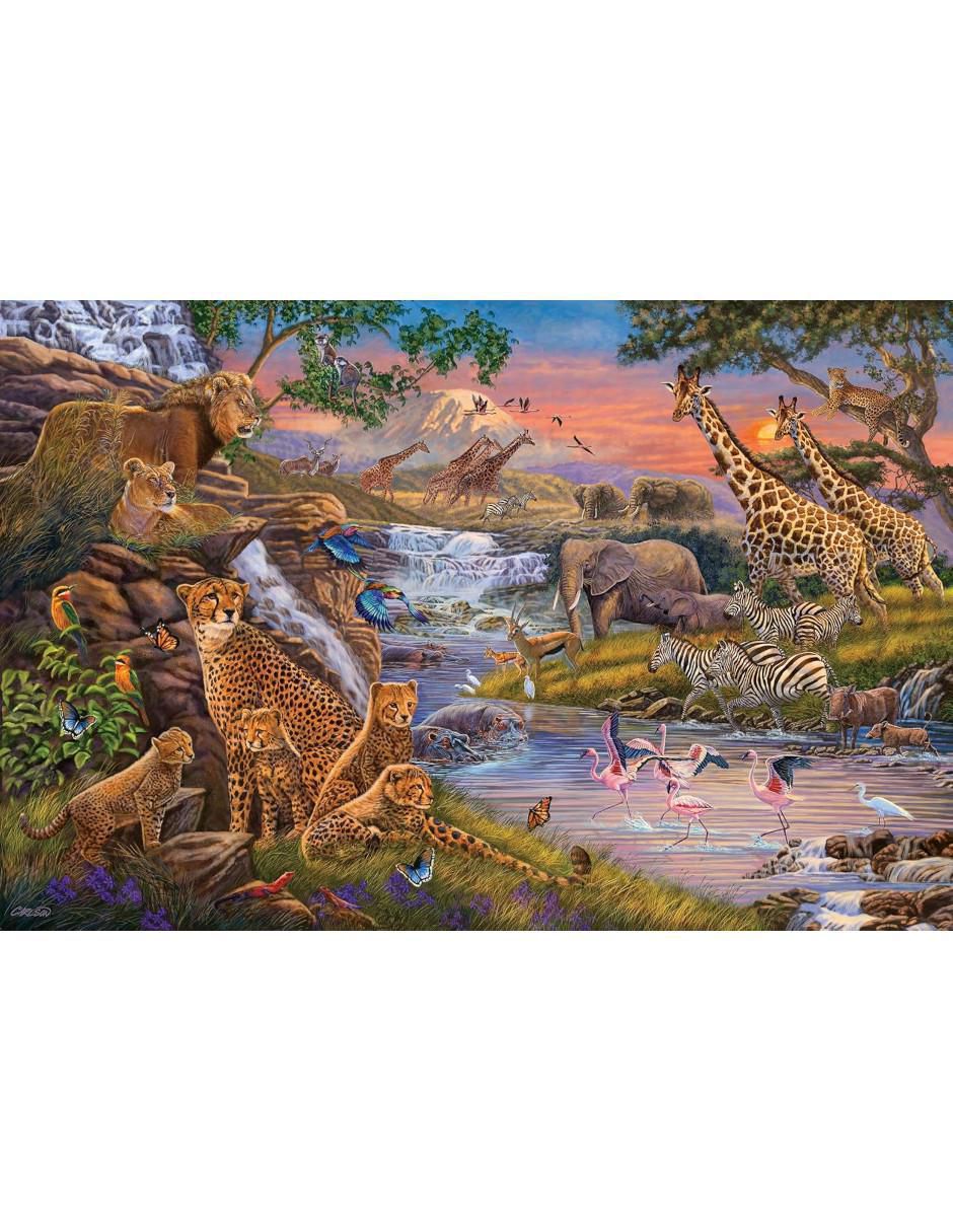 Rompecabezas Mundo Animal Africano Mundo Animal 3000 piezas 2