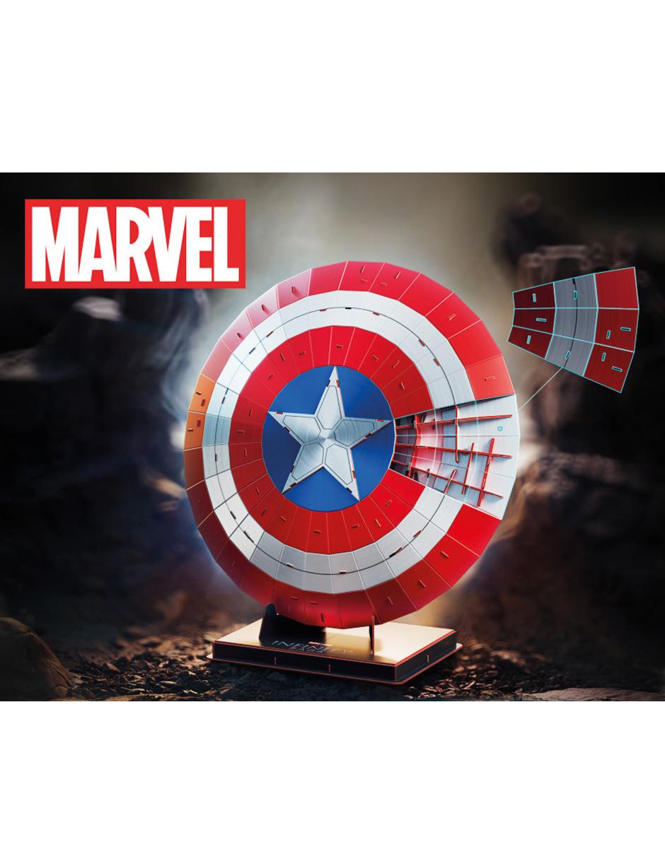 Rompecabezas Superhéroes SM Puzz 4D Escudo Capitán América 100 piezas 6