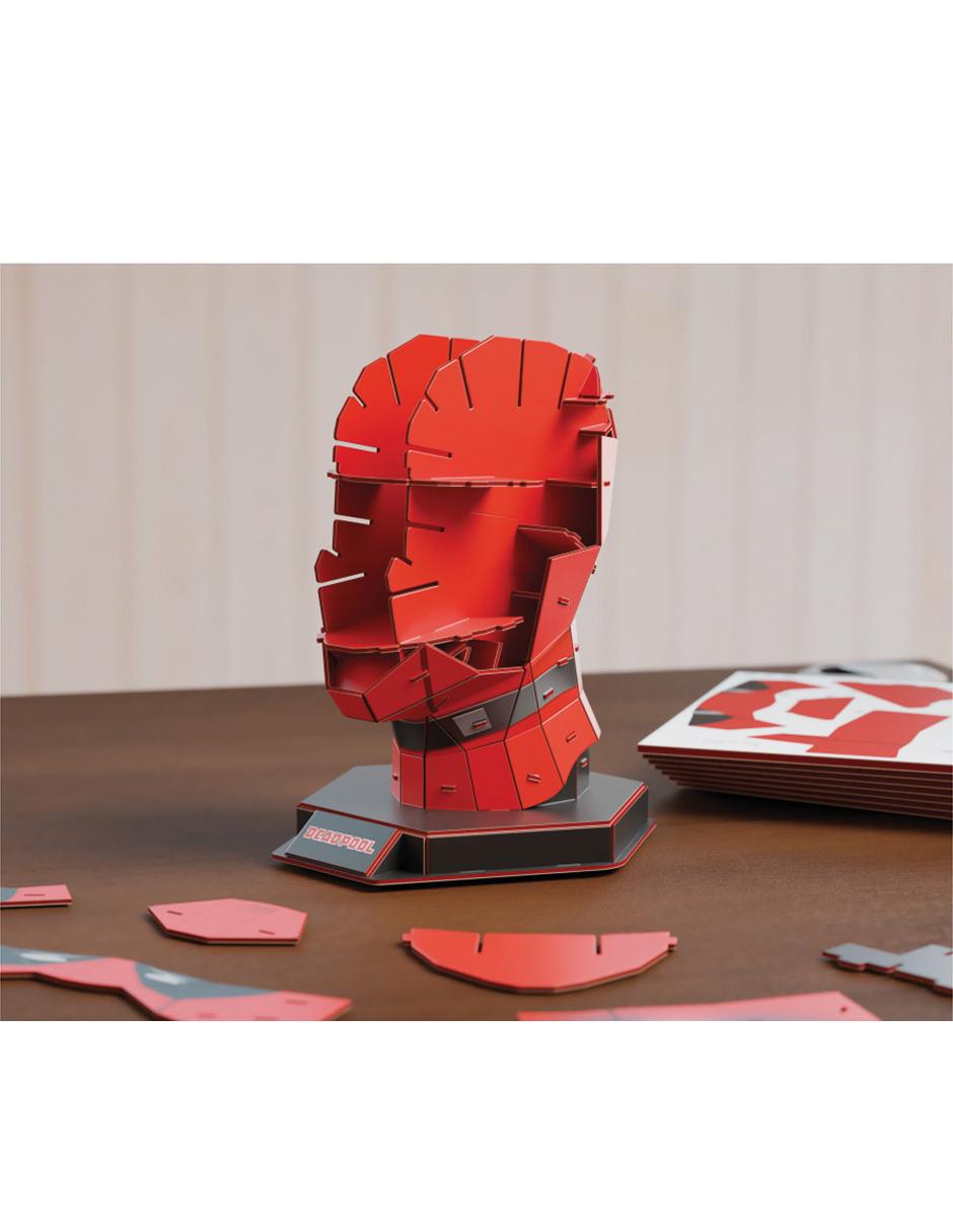 Rompecabezas Superhéroes SM Puzz 4D Máscara Deadpool 54 piezas 4