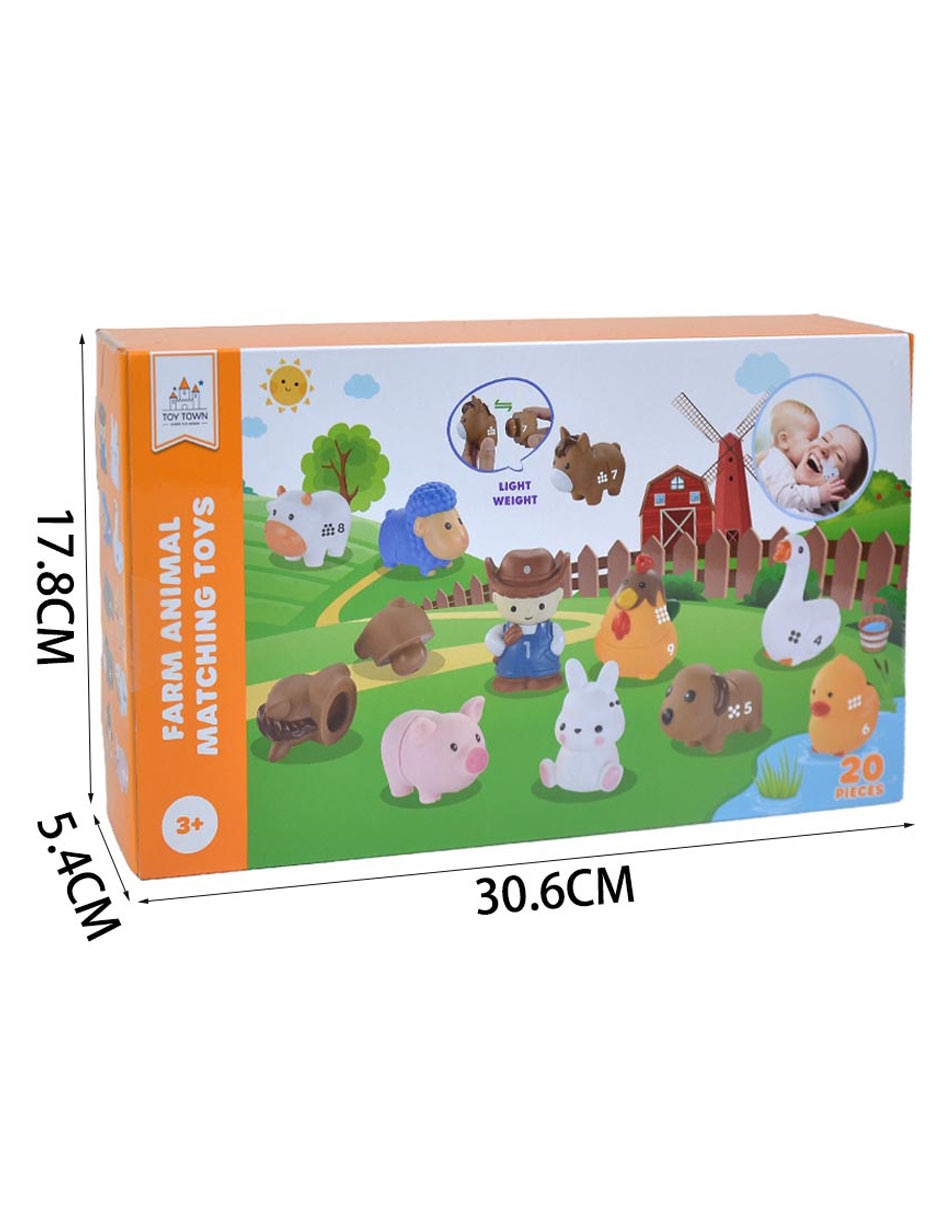Farming Animal Matching Toys juego didáctico infantil unisex 7