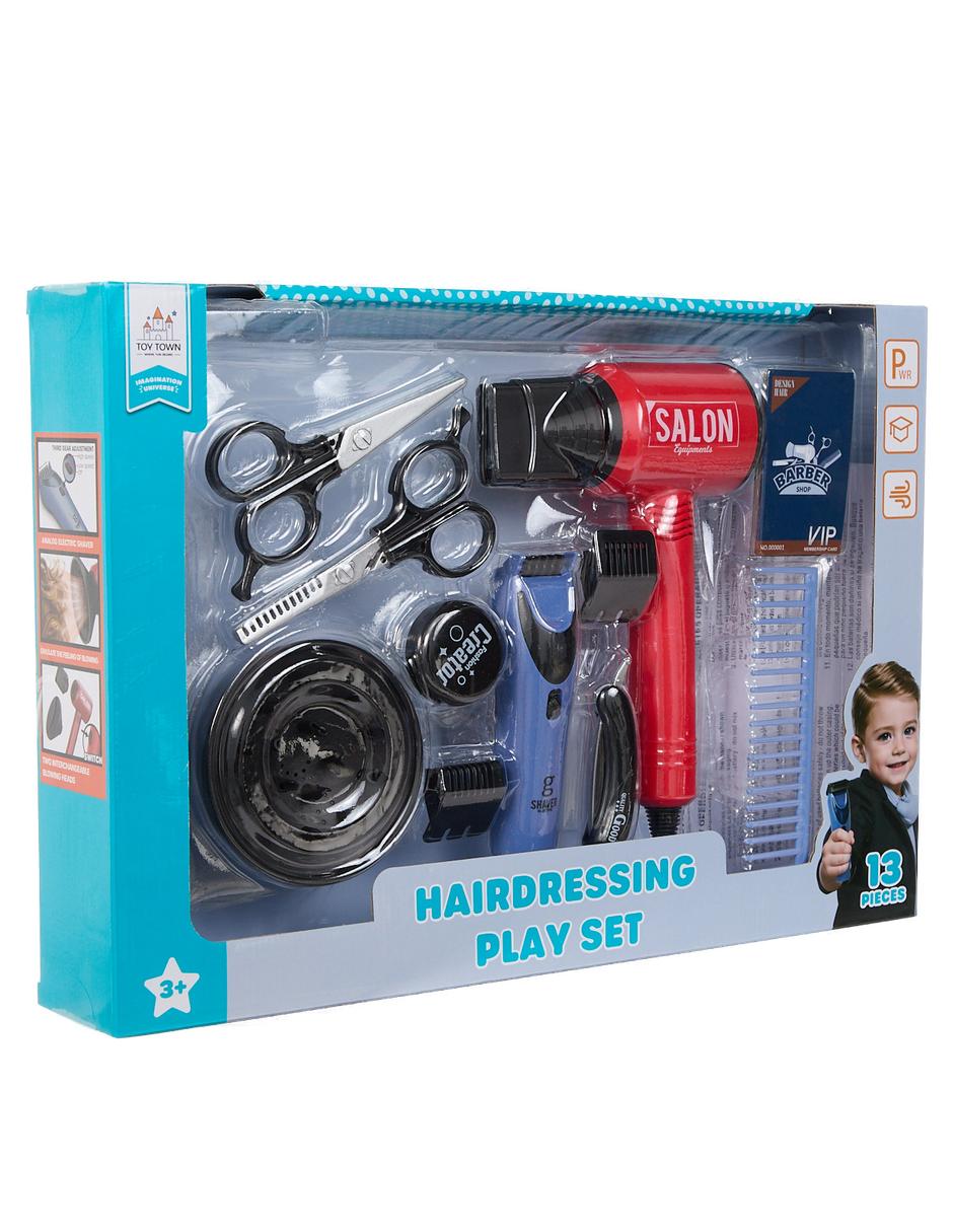 Set juego de barbería juego de rol para niños 2